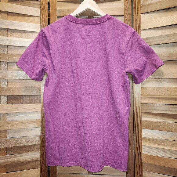 Carhartt Loose Fit Pink Shirt Women M (8-10) Cotton Polyester T-Shirt Work - Picture 2 of 10